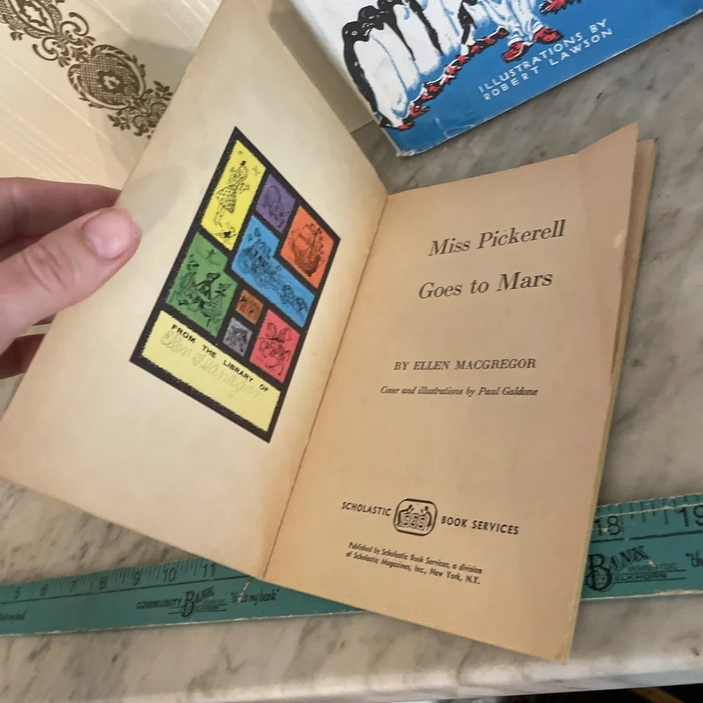 Set‎ of Three Children's Books 1966 Miss Pickerell & Mr Popper's Penguins